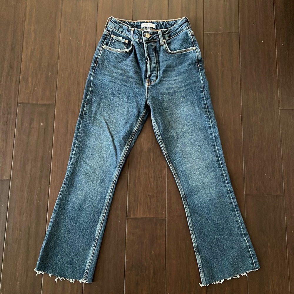 Anine Bing Cropped Lara Jeans, Size 26